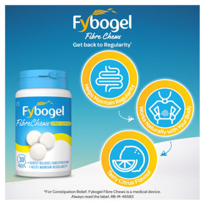 FibreChews Citrus Flavour 30 Tablets thumbnail 3