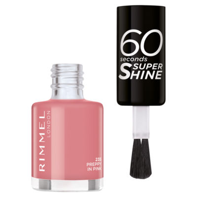 60 Seconds Super Shine Nail Polish 235 Preppy in Pink 8ml thumbnail 3