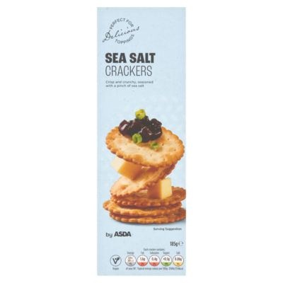 SEA SALT CRACKERS by ASDA 185g thumbnail 2
