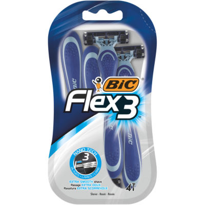 Flex 3 Men's 3 Blade Disposable Razors x4 thumbnail 2