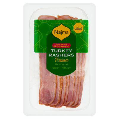 Smoked Beechwood Turkey Rashers 130g thumbnail 2