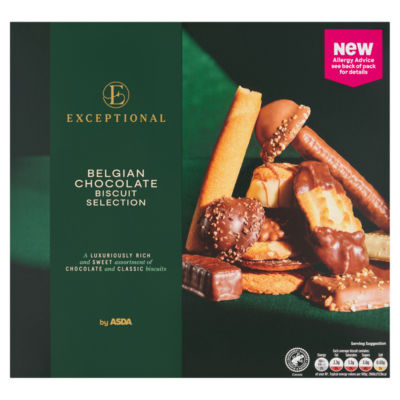 Exceptional by Belgian Chocolate Biscuit Selection 375g