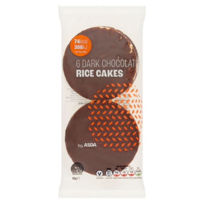 6 Dark Chocolate Rice Cakes 90g thumbnail 2