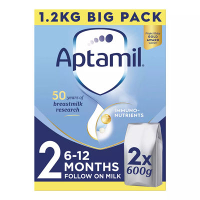 2 Follow On Baby Milk Formula Powder, 6-12 Months, Big Pack, 1.2kg thumbnail 2