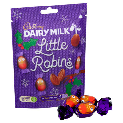 Dairy Milk Christmas Robins Chocolate Bag 77g thumbnail 3