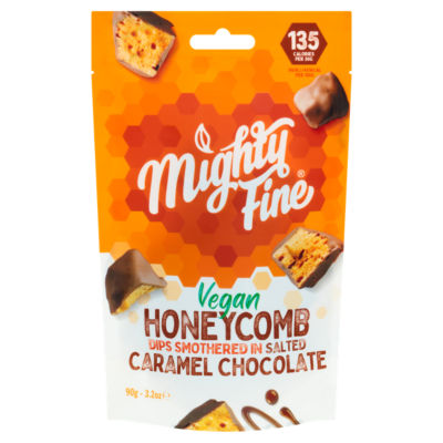 Vegan Honeycomb Dips Smothered in Salted Caramel Chocolate 90g thumbnail 2