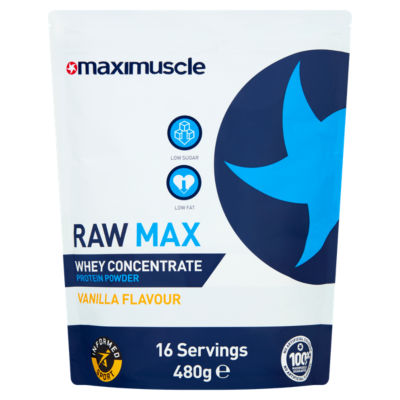 Raw Max Whey Protein Powder Concentrate Vanilla Flavour thumbnail 2