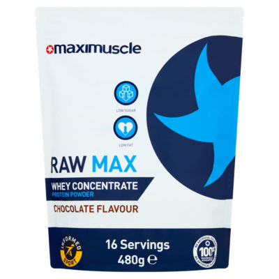 Raw Max Whey Protein Powder Concentrate Chocolate Flavour thumbnail 2