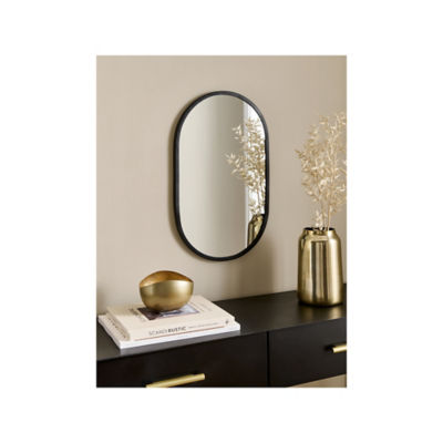 Black Lozenge Mounted Mirror thumbnail 2