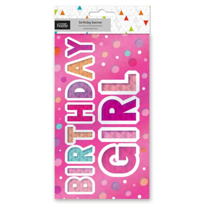 Happy Birthday Pink Banner