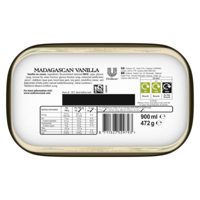 Madagascan Vanilla Ice Cream Tub 900ml thumbnail 3