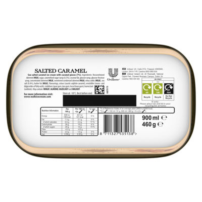Rich Salted Caramel Ice Cream Tub 900 ml thumbnail 3