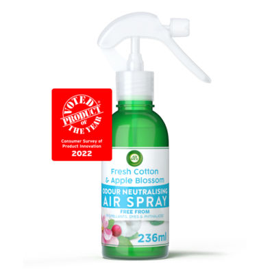 Air Wick Odour Neutralising Air Spray Fresh Cotton & Apple Blossom 237ml thumbnail 2