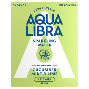 Sparkling Water Infused with Cucumber Mint & Lime 4 x 330ml