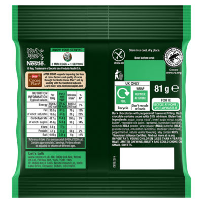 Dark Mint Chocolate Easter Mini Eggs Sharing Bag 81g thumbnail 4