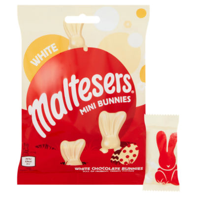 White Chocolate Mini Bunnies Bag 58g thumbnail 3