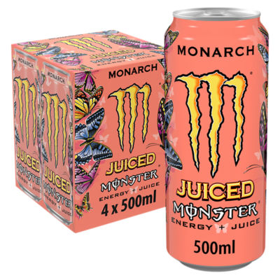 Monster Energy Drink Monarch 4x500ml