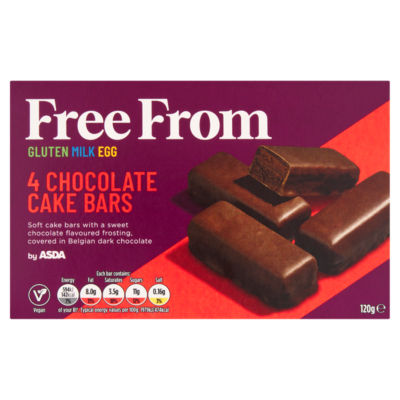 ASDA Free From 4 Chocolate Cake Bars