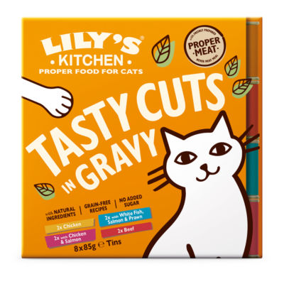 Tasty Cuts in Gravy Multipack Adult Wet Cat Food 8x85g thumbnail 2