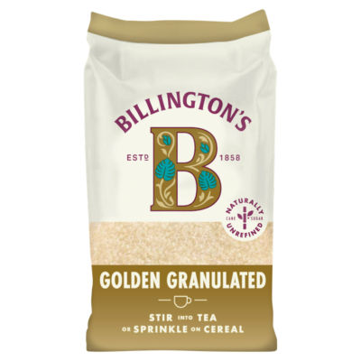 Golden Granulated Natural Unrefined Cane Sugar 1kg thumbnail 2
