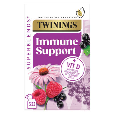Superblends Immune Support Blackcurrant & Raspberry 20 Tea Bags 40g thumbnail 2