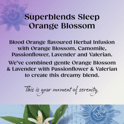 Superblends Sleep Valerian & Orange Blossom 20 Tea Bags 30g thumbnail 3