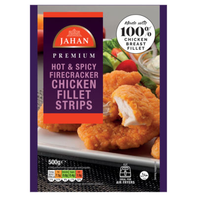 Premium Hot & Spicy Firecracker Chicken Fillet Strips 500g thumbnail 2