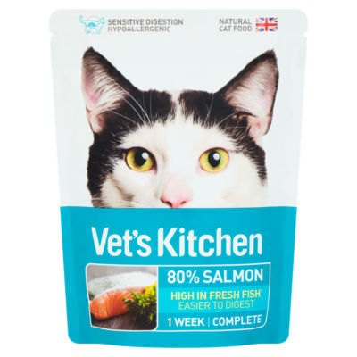 80% Salmon Natural Cat Food 385g