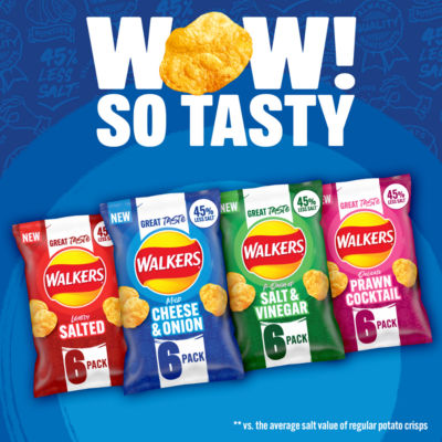 Lightly Salted Multipack Crisps 6x25g thumbnail 3