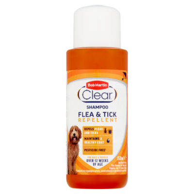 Clear Shampoo Flea & Tick Repellent for Dogs & Puppies 150ml thumbnail 2