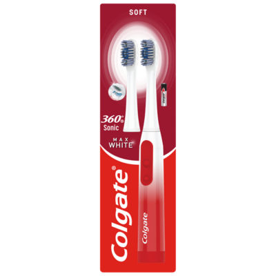 360 Sonic Max White Battery Powered Toothbrush thumbnail 2