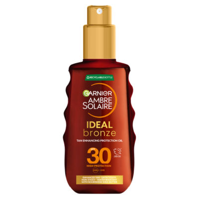 Ambre Solaire Ideal Bronze Protective Oil Sun Cream Spray SPF30 150ml