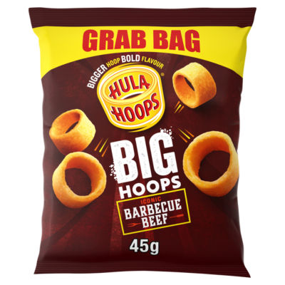 Big Hoops BBQ Beef Grab Bag Crisps 45g thumbnail 2