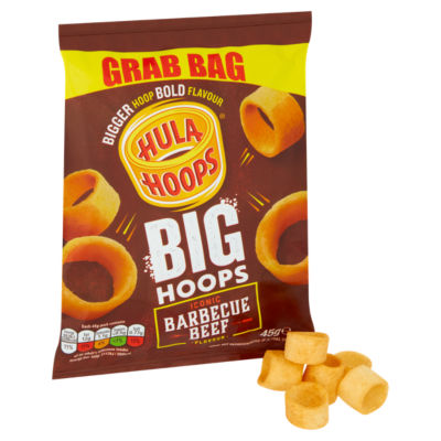 Big Hoops BBQ Beef Grab Bag Crisps 45g thumbnail 3