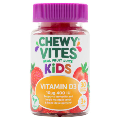 Kids Vitamin D3 10µg 400IU 30 Gummies One a Day 3+ Years thumbnail 2