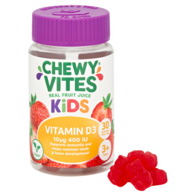 Kids Vitamin D3 10µg 400IU 30 Gummies One a Day 3+ Years thumbnail 3
