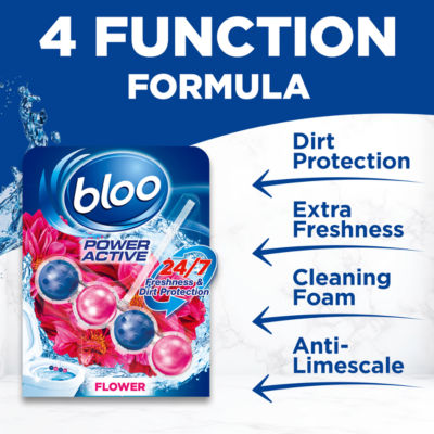 Power Active Flower Toilet Rim Blocks 2 x 50g thumbnail 4