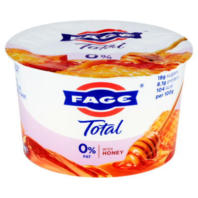 Total 0% Fat Free Greek Recipe Strained Yoghurt with Honey 150g thumbnail 2