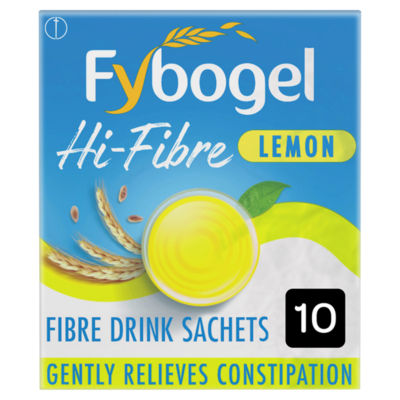 Hi-Fibre Lemon Ispaghula Husk Fibre Drink 10 Sachets