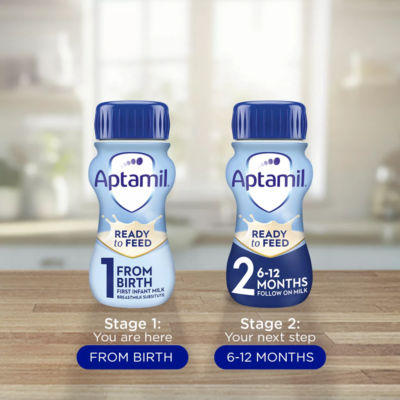 1 First Infant Baby Milk Liquid Formula, Ready to Feed Multipack, from Birth, 6x200ml thumbnail 4