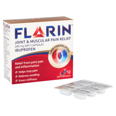 Joint and Muscular Pain Relief 200mg Soft Capsules 12 Soft Capsules thumbnail 3
