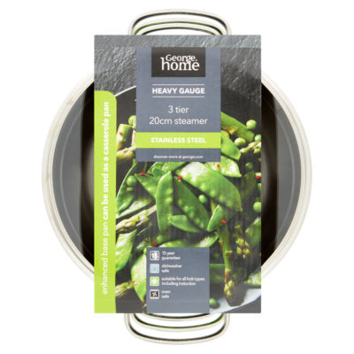 Heavy Gauge 3 Tier Steamer Stainless Steel thumbnail 2