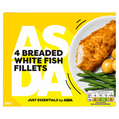 Just Essentials by  4 Breaded White Fish Fillets 500g thumbnail 2