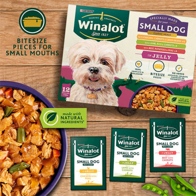 WINALOT Meaty Chunks Small Dog Mixed in Jelly Wet Dog Food 12x85g thumbnail 3