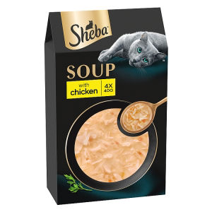 SHEBA Soup Adult Wet Cat Food Pouch with Chicken 4 x 40g thumbnail 2