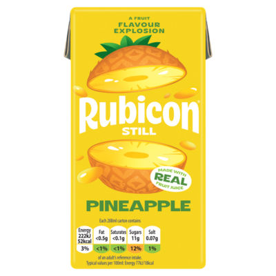 Still Pineapple Juice Drink Carton 288ml thumbnail 2