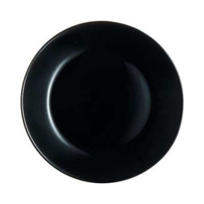 Black Glass Dinner Plate