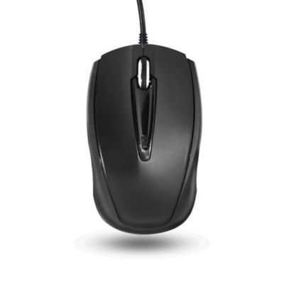 Black Wired Optical Mouse