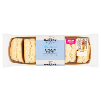 The BAKERY at ASDA 6 Delicious Plain Scones