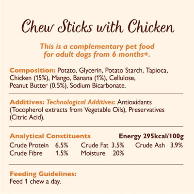 Chew Sticks with Chicken Dog Treats 120g thumbnail 3